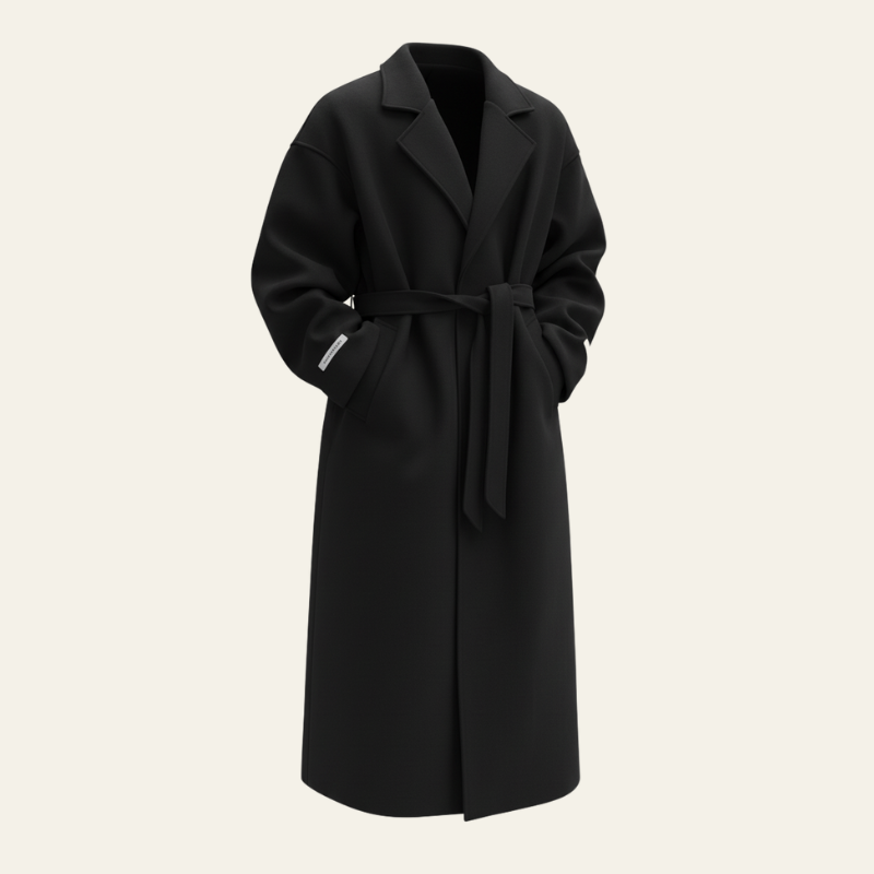 The Lucien Belted Wrap Overcoat