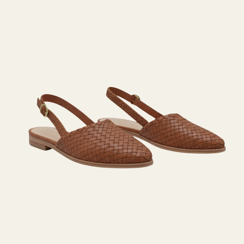 The Alara Woven Slingback Flats