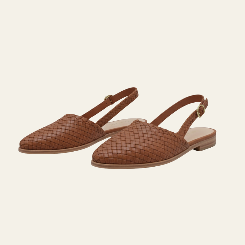 The Alara Woven Slingback Flats