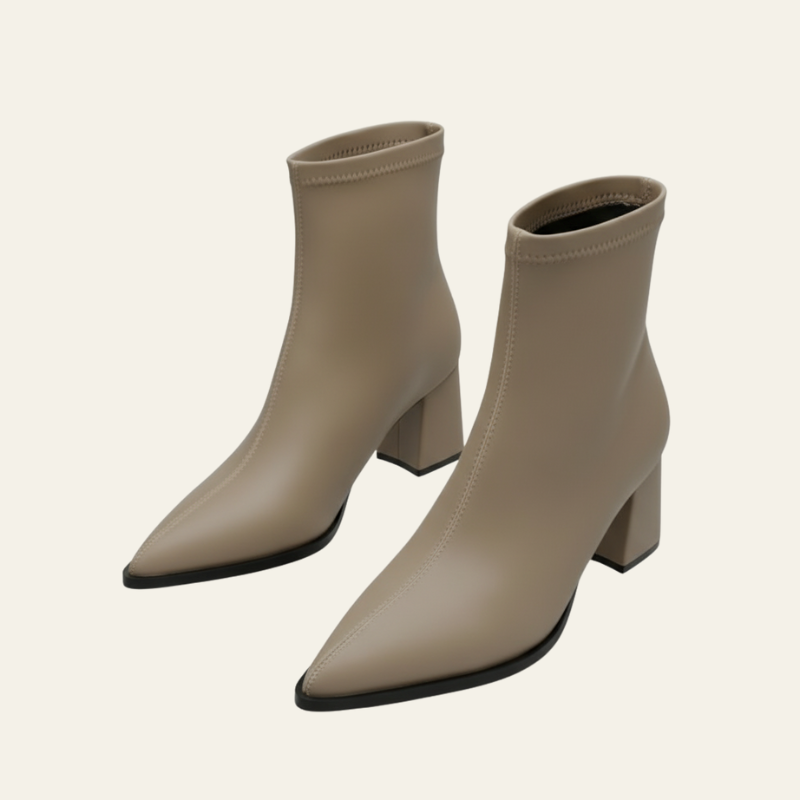 The Noelle Sleek Stretch Ankle Boots