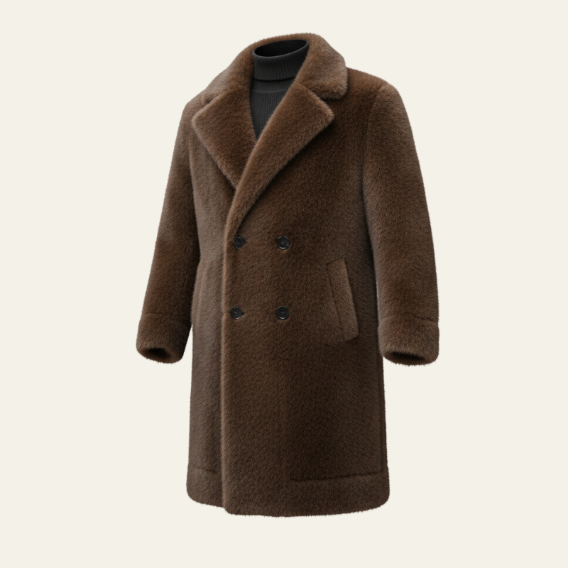 The Oslo Plush Faux-Fur Overcoat