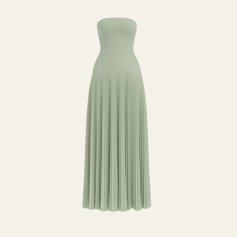 The Aveline Strapless Maxi Dress