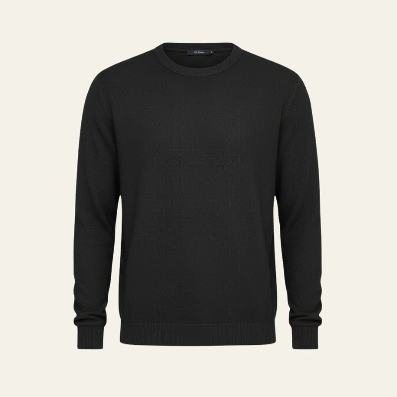 The Hudson Textured Crew Neck Sweater