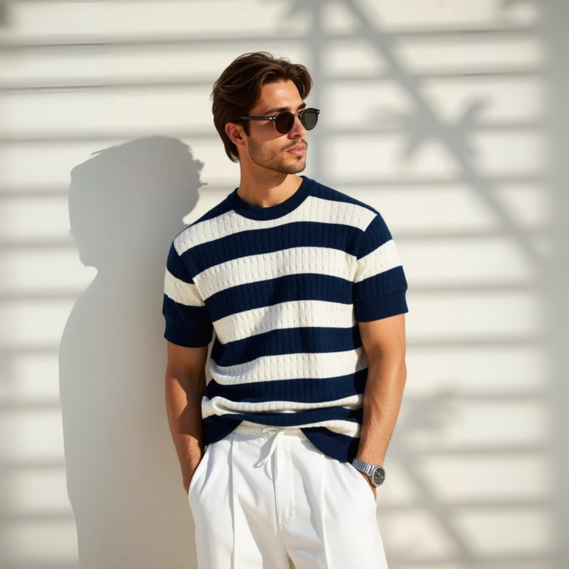The Vietri Cotton Stripe Knit