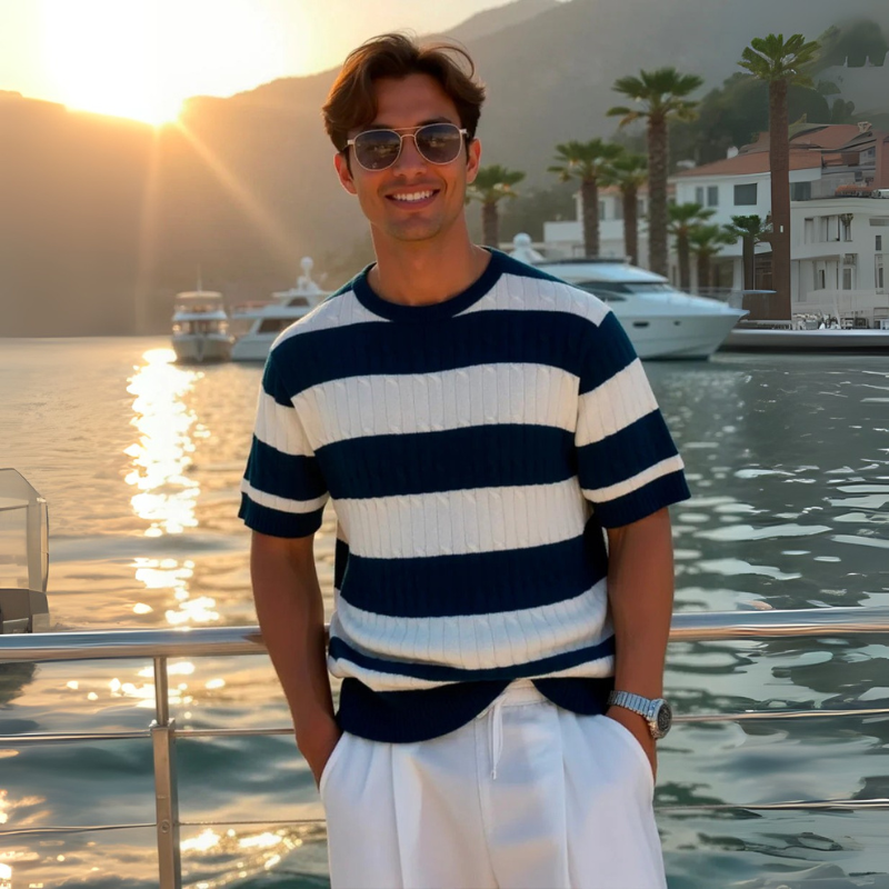 The Vietri Cotton Stripe Knit