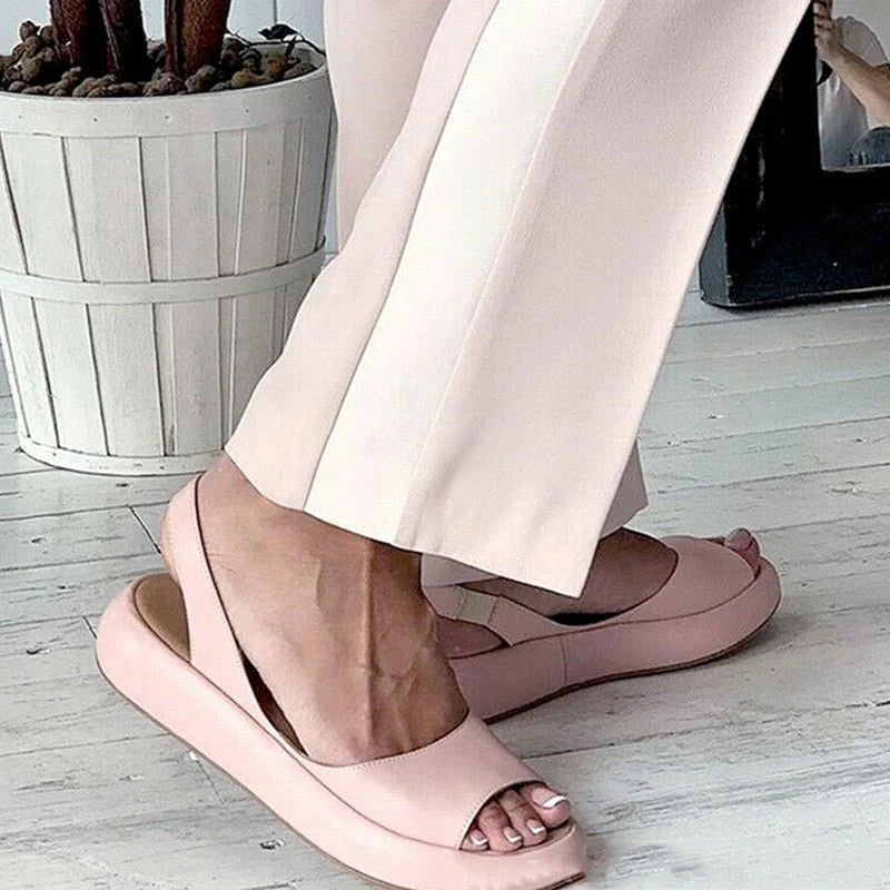 The Capri Cushioned Open-Toe Slingback Sandals