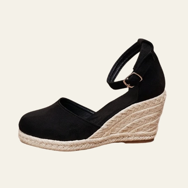The Ibiza Ankle-Strap Espadrille Wedges