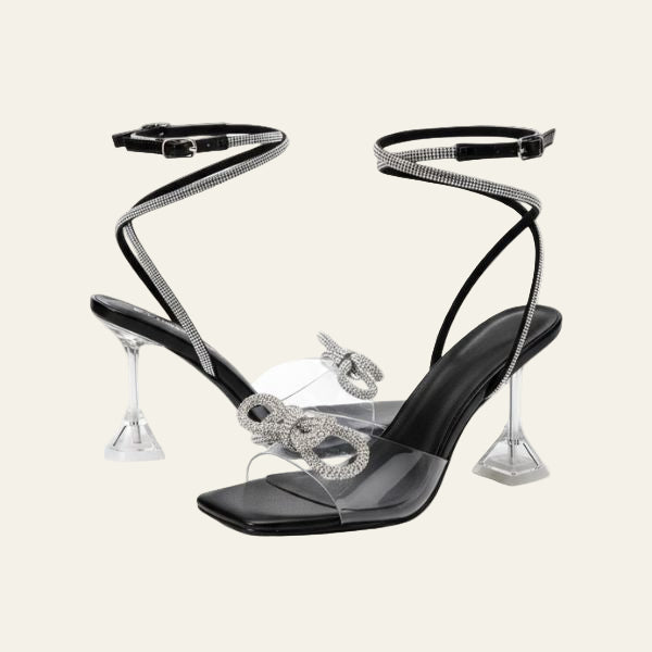 The St. Tropez Crystal Wrap Heel