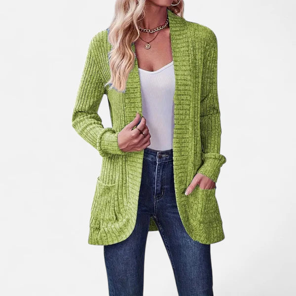 The Sonoma Ribbed Pocket Cardigan