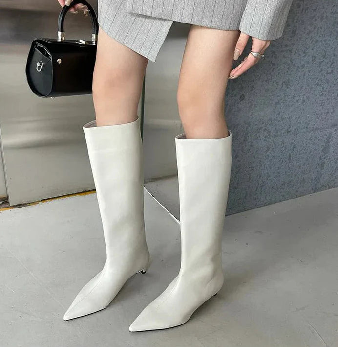 The Milan Pointed-Toe Knee-High Boots