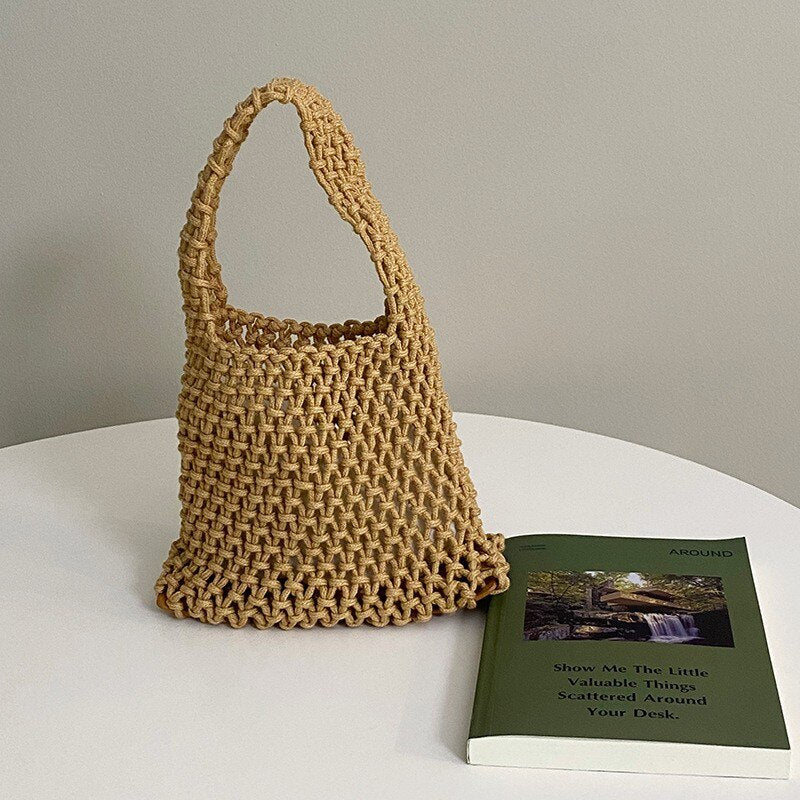 The Capri Open-Knit Shoulder Bag