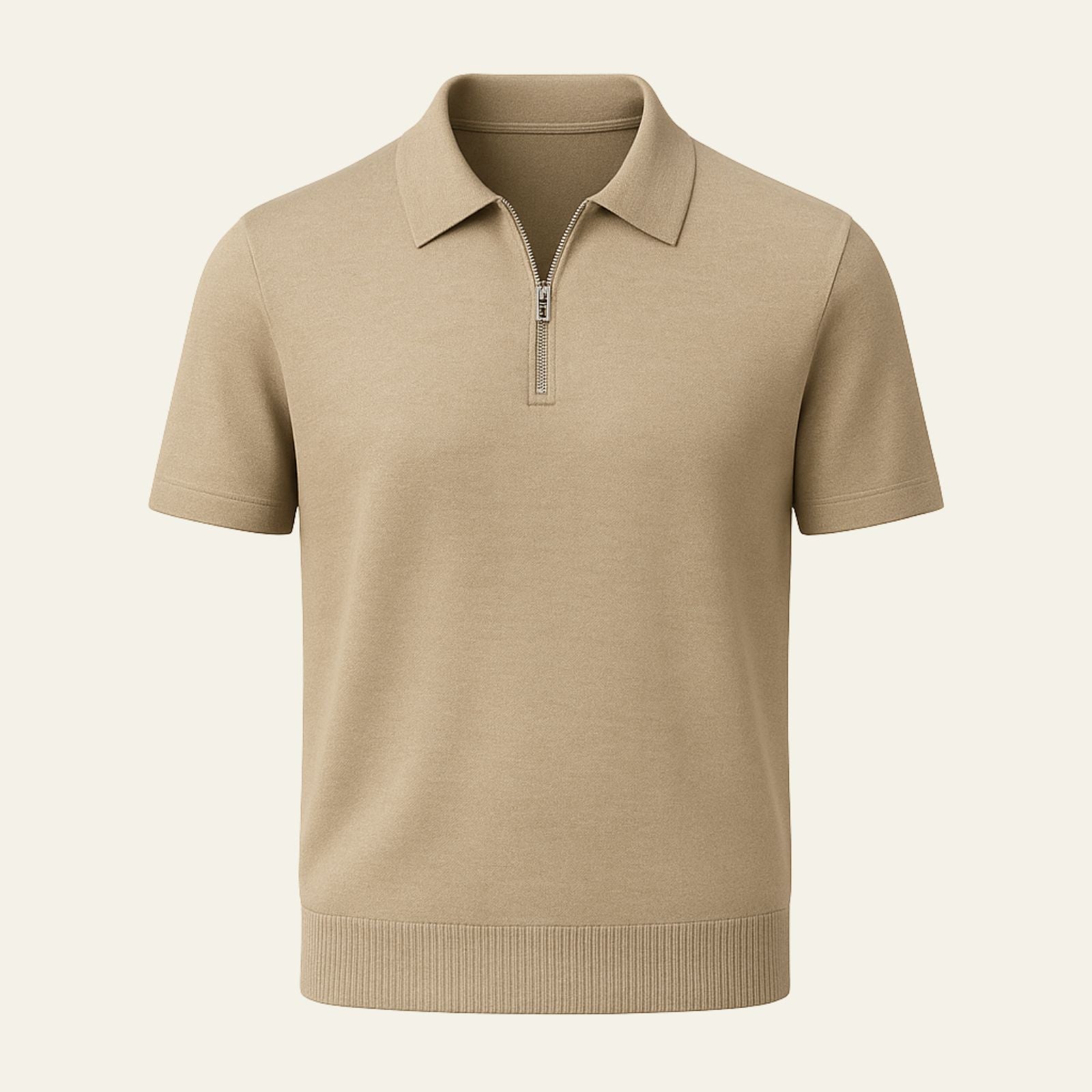 The Marbella Mesh Zip Polo