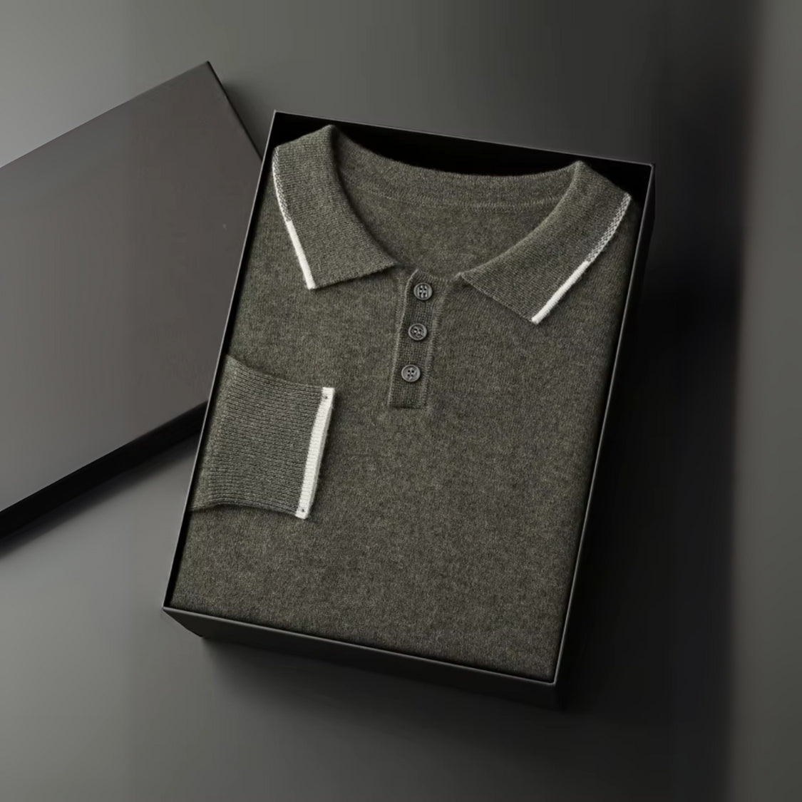 The Amalfi Cashmere Polo Sweater
