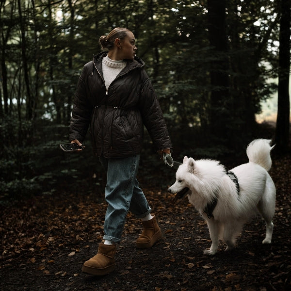 The Camden Drawstring Quilted Hooded Jacket