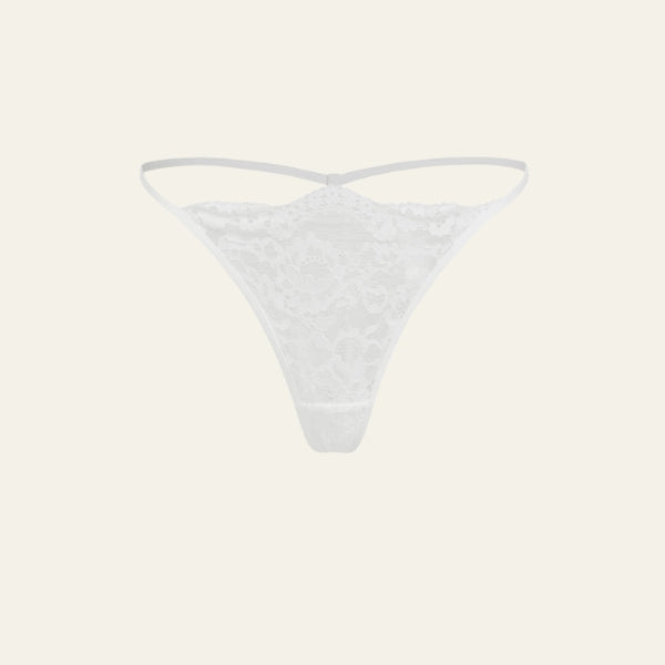 The Verona Sheer Lace Thong Set