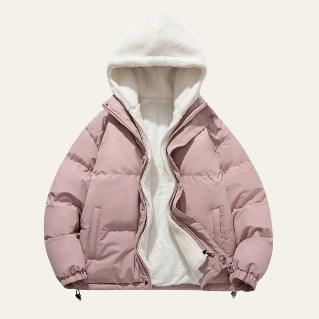 The Aspen Fleece-Lined Hooded Puffer Jacket