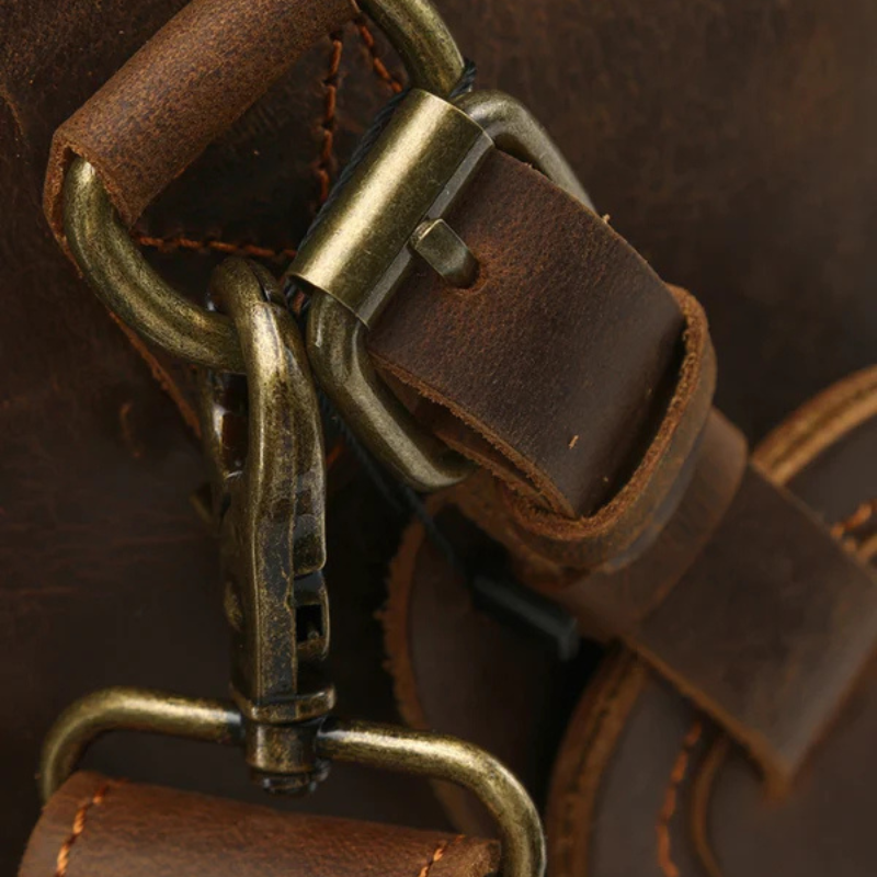 The Lucerne Leather Weekender Bag