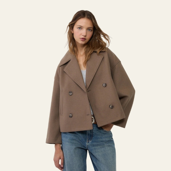 The Kyoto Double-Breasted Short Coat