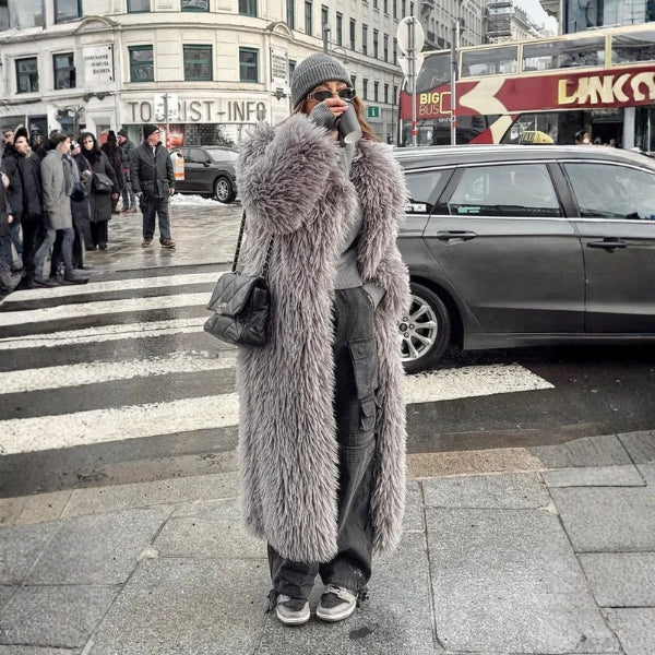 The Oslo Faux Fur Maxi Coat