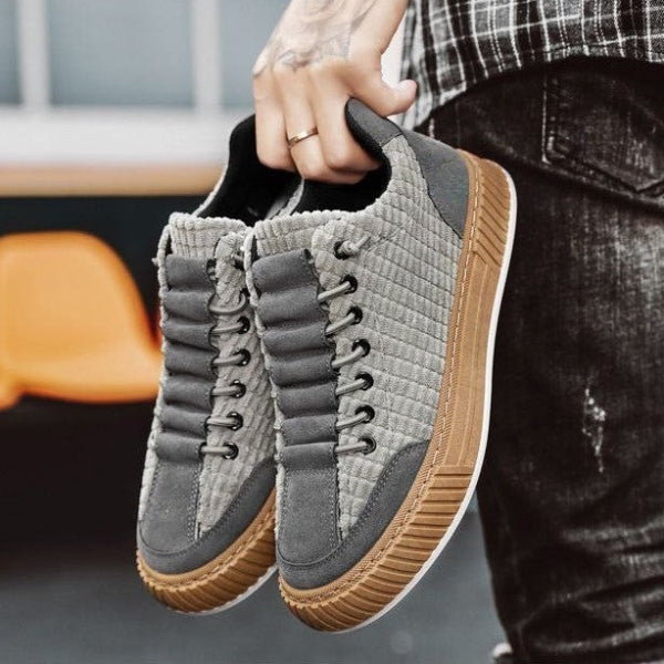 The Urban Textured-Lace Court Sneakers