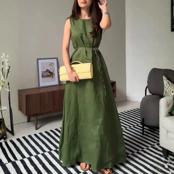 The Provence Belted Maxi Dress