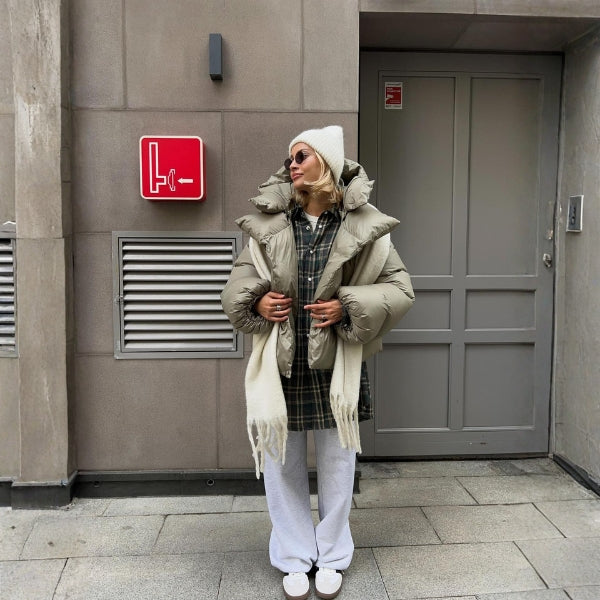 The Aspen Cropped Hooded Puffer Jacket