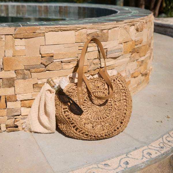 The Sorrento Woven Straw Tote
