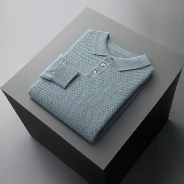 The Lucerne Cashmere Polo Knit