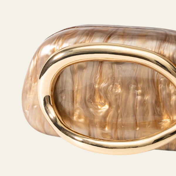 The Capri Sculptural Handle Clutch