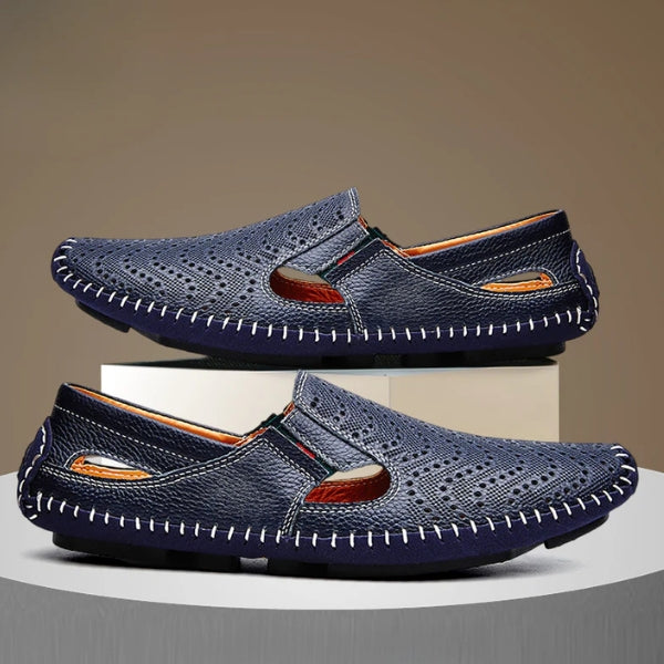 The Riviera Perforated Slip-On Loafers
