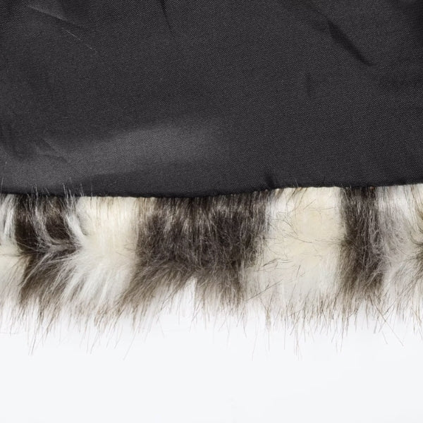 The Milan Striped Faux-Fur Coat
