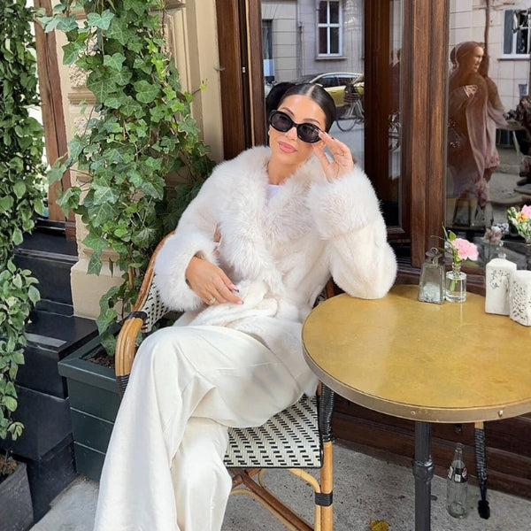 The Jessa Faux Fur Wrap Coat