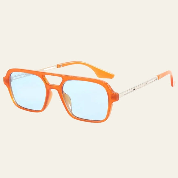 The Capri Double-Bridge Square Sunglasses