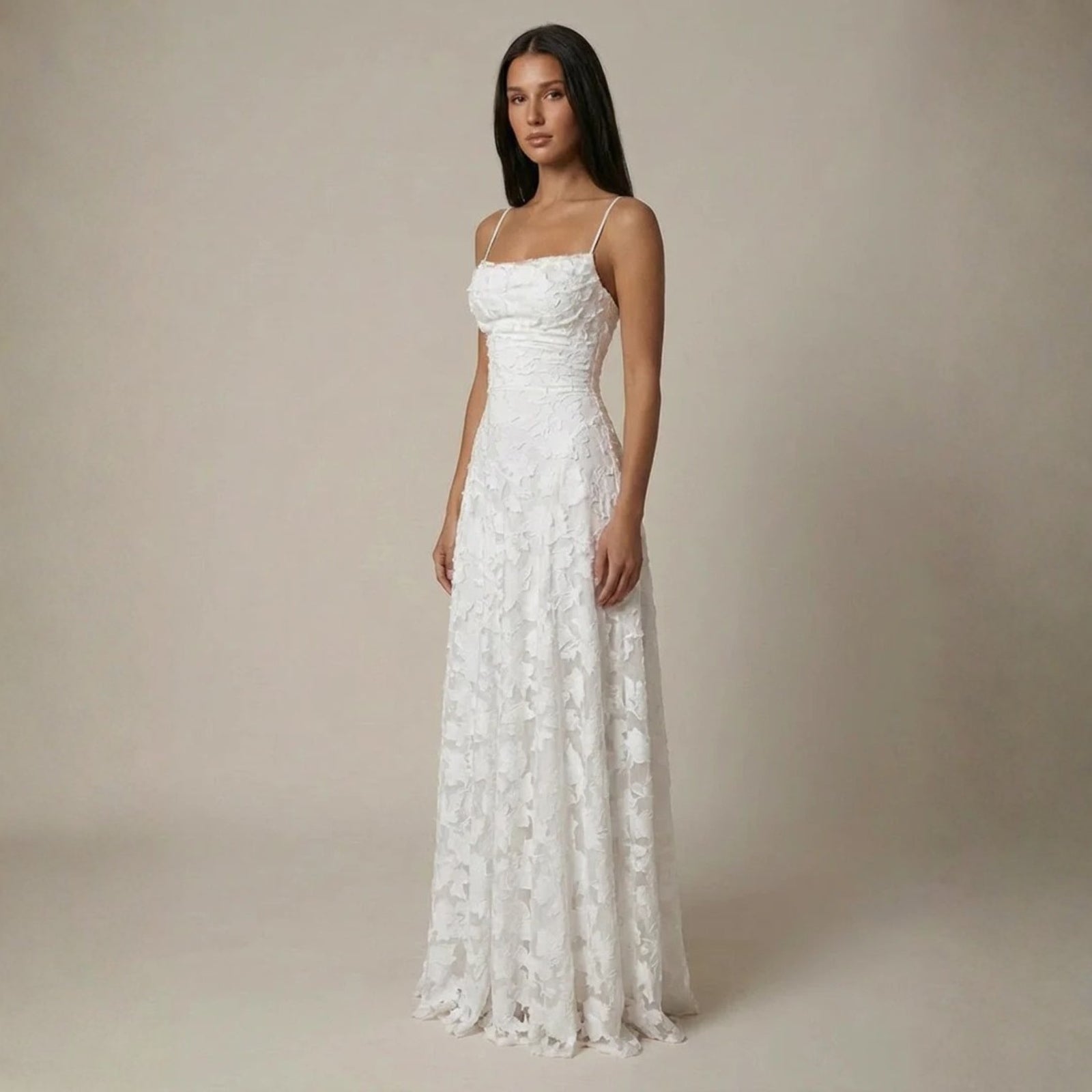 The Verona Lace-Up Back Maxi Dress