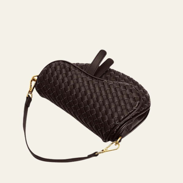 The Ravello Woven Flap Shoulder Bag