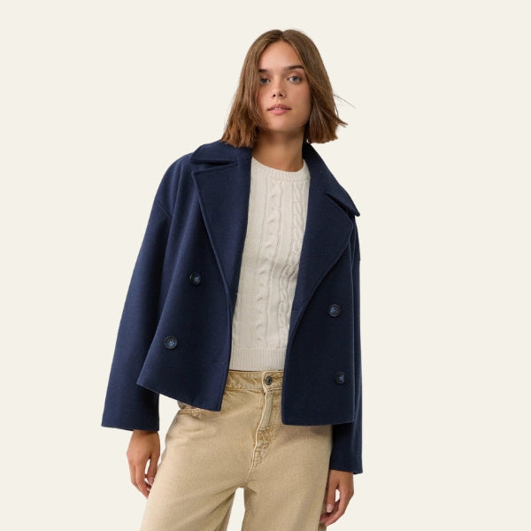 The Kyoto Double-Breasted Short Coat