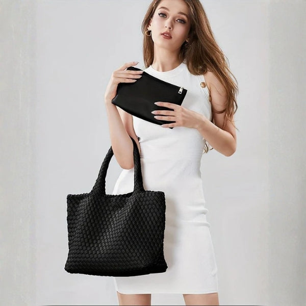 The Verona Woven Tote Bag