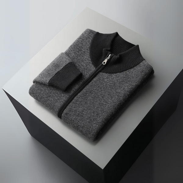 The Oslo Cashmere Zip Knit