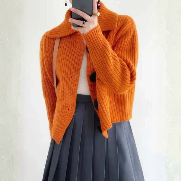 The Verona Oversized Button Knit Cardigan