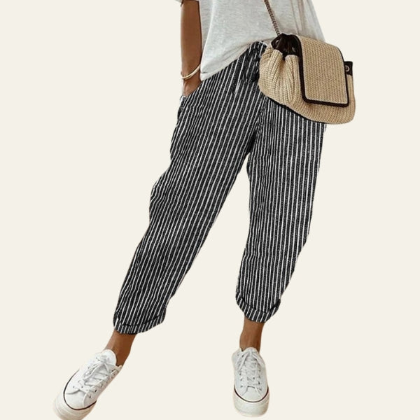 The Riviera Drawstring Tapered Trousers
