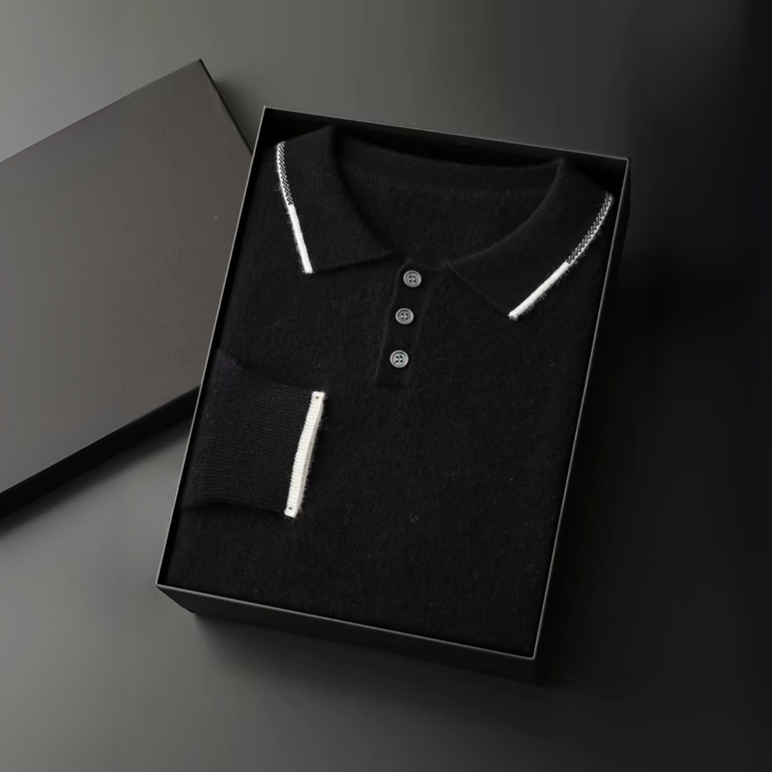 The Amalfi Cashmere Polo Sweater