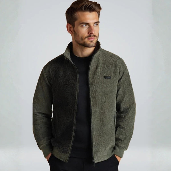 The Hudson Ribbed Zip Jacket