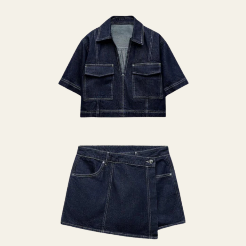 The Roma Denim Co-ord Set