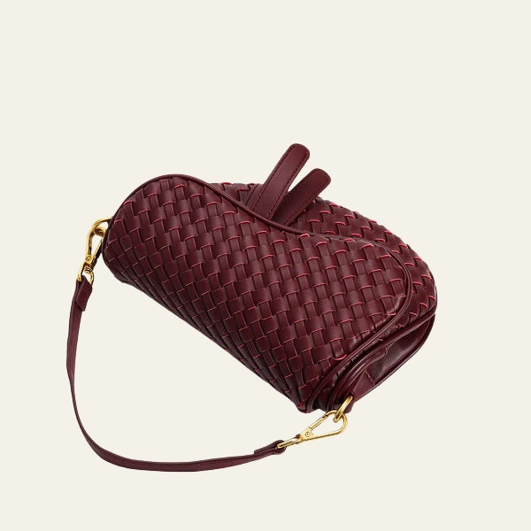The Ravello Woven Flap Shoulder Bag