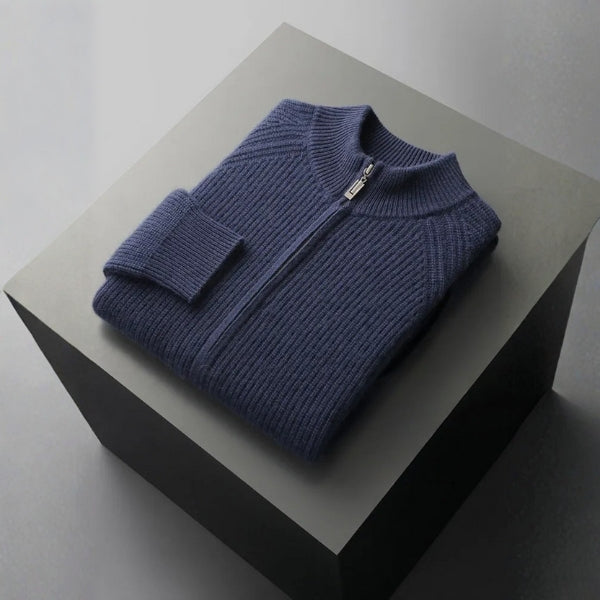The Sorrento Cashmere Zip Knit