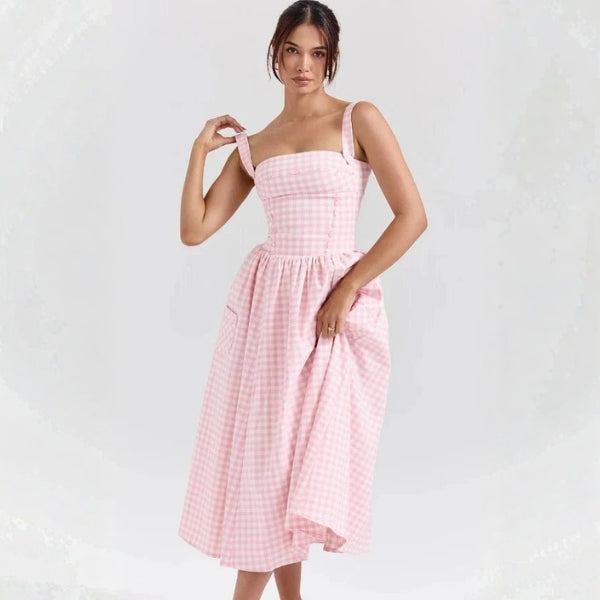 The Provence Corset-Style Midi Dress