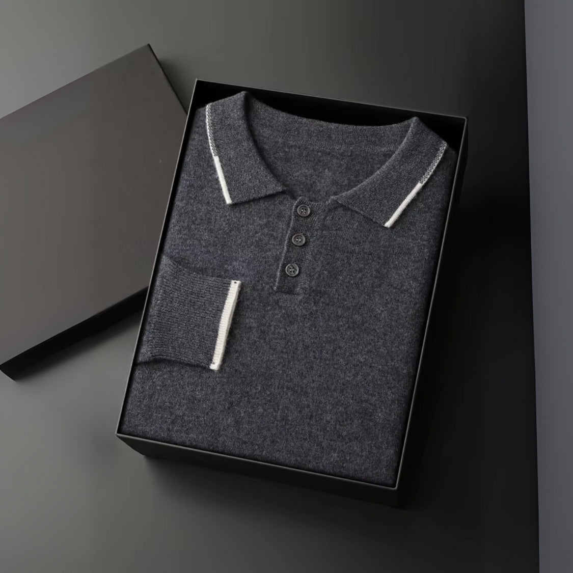 The Amalfi Cashmere Polo Sweater