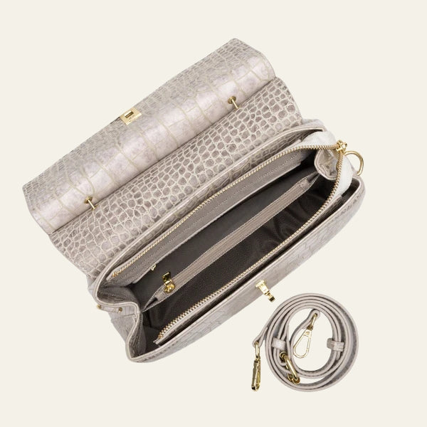 The Milano Structured Top-Handle Shoulder Bag