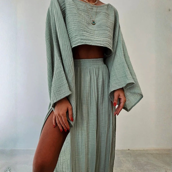 The Capri Textured Two-Piece Set