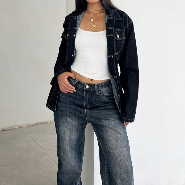 The Valencia Structured Denim Jacket